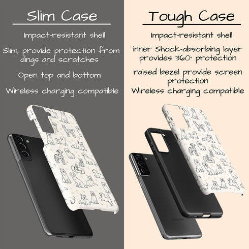 Personalized Dog Doodle Tag Galaxy Case