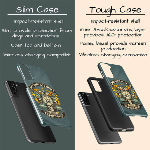 Personalized Gym Rat Strength is Skill Galaxy Case