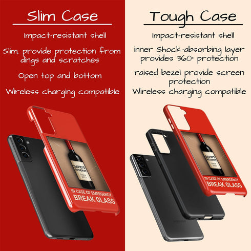 Personalized In Case of Emergency Break Glass Galaxy Case