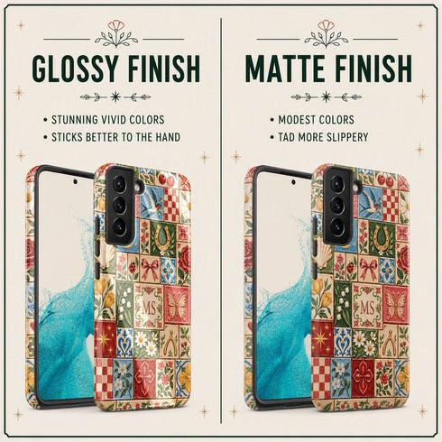 Personalized Lucky Charm Tiles Galaxy Case