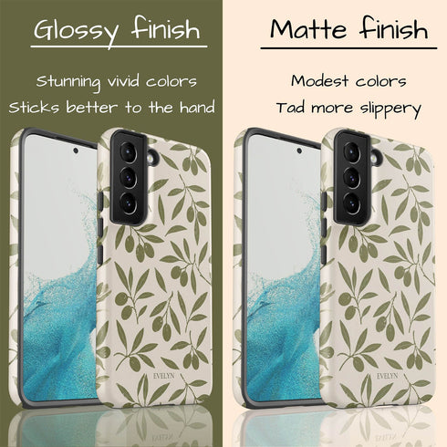 Personalized Olive Branch Galaxy Case