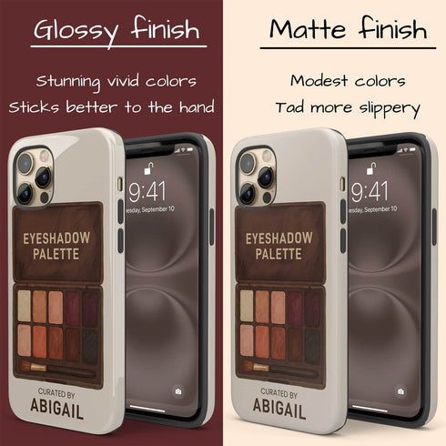 Personalized Glamour Eyeshadow Makeup Palette iPhone Case