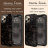 Custom Name Dark Tortoiseshell Serif iPhone Case