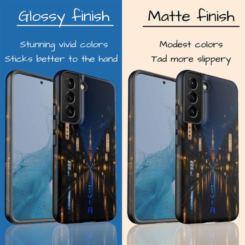 Personalized Tokyo Rainlight Galaxy Case