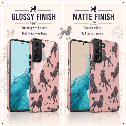 Personalized French Poodles Galaxy Case