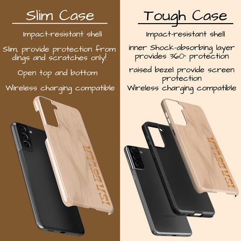 Neutral Earth Tones Custom Name Galaxy Case