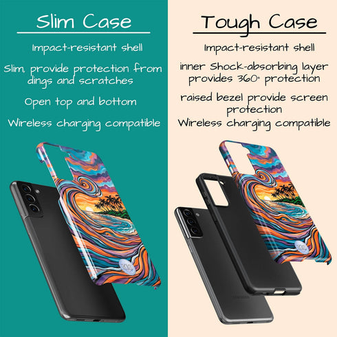 Personalized Ocean Flow Galaxy Case