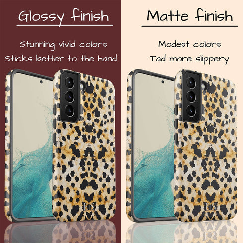 Personalized Luxe Inked Leopard Galaxy Case