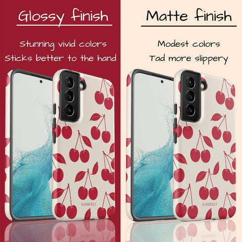 Personalized Cherry Pair Galaxy Case