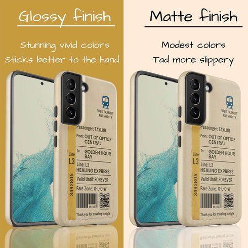 Personalized Urban Metro Ticket Galaxy Case