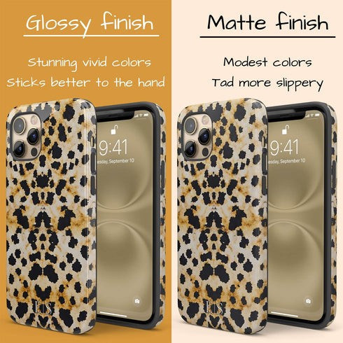 Personalized Luxe Inked Leopard iPhone Case