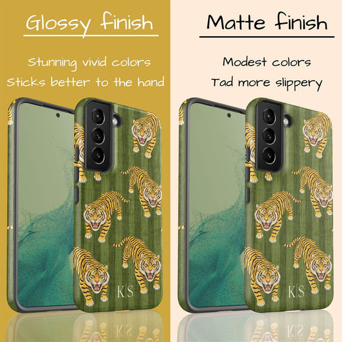 Personalized Bold Imperial Tiger Galaxy Case