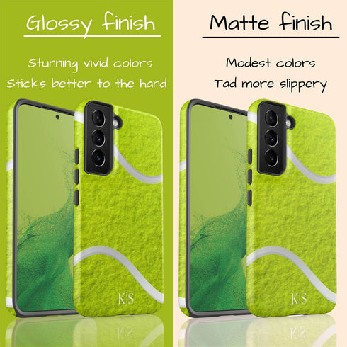 Sports Tennis Ball Initials Galaxy Case