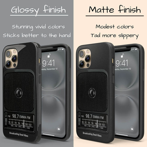 Personalized Retro Analog Radio iPhone Case