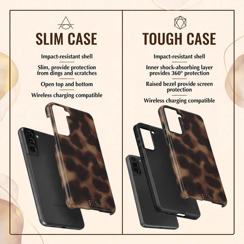 Personalized Amber Tortoise Galaxy Case