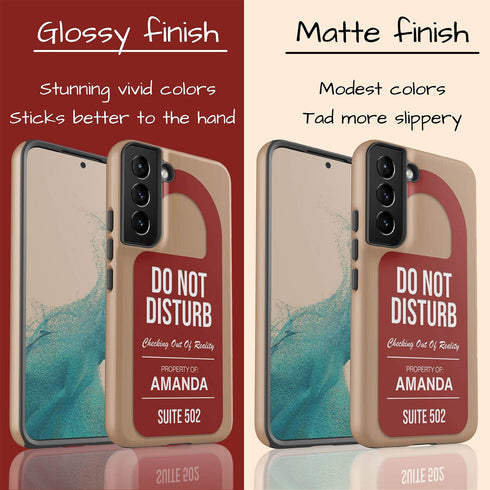 Personalized Hotel Charm Do Not Disturb Galaxy Case
