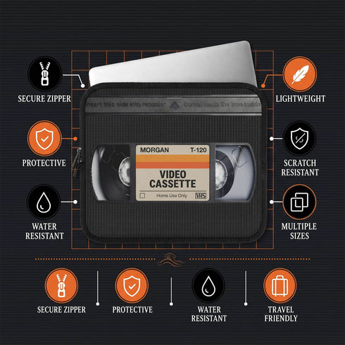 Personalized VHS Video Cassette Laptop Sleeve