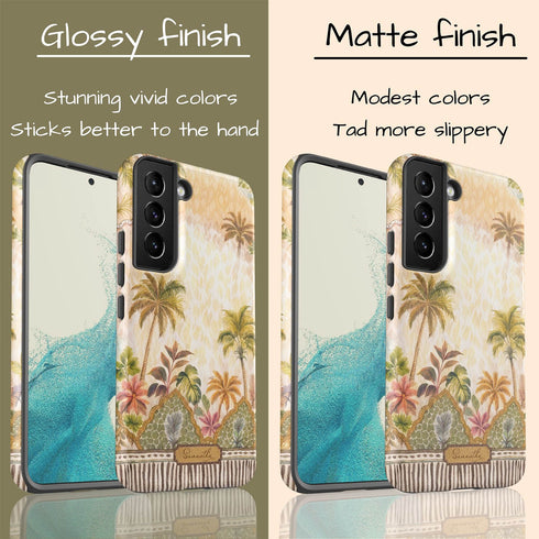 Personalized Tropical Palms of Jaipur Galaxy Case