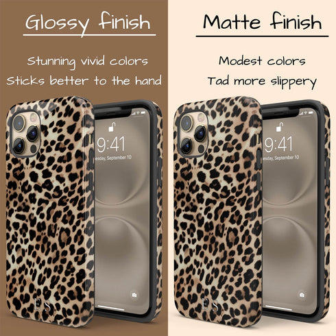 Custom Initials Lush Leopard iPhone Case