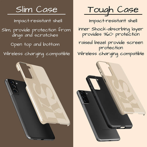 Personalized Minimalist Two-Tone Terra Galaxy Case