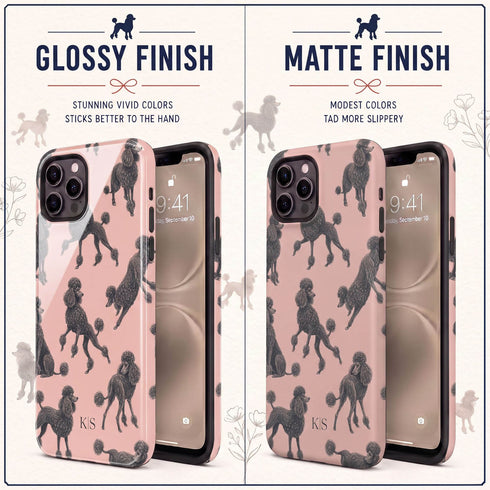 Personalized French Poodles iPhone Case