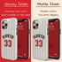 Custom Baseball Player & Number iPhone Case