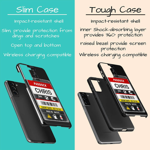 Personalized Racing Pass Galaxy Case