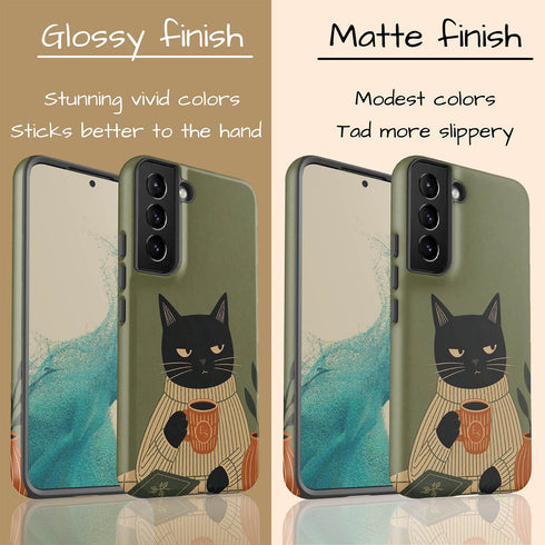Personalized Judgy Cat Galaxy Case