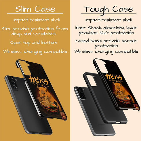 Personalized Capybara Ramen Galaxy Case