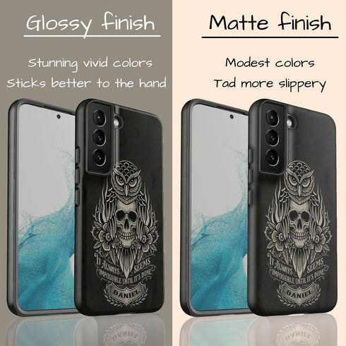 Personalized Gym Motivational Until It's Done Galaxy Case
