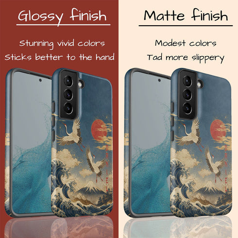 Personalized Cranes of Fuji Galaxy Case