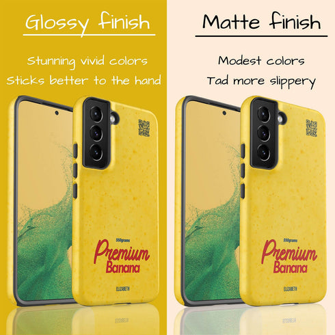 Personalized Premium Banana QR Galaxy Case