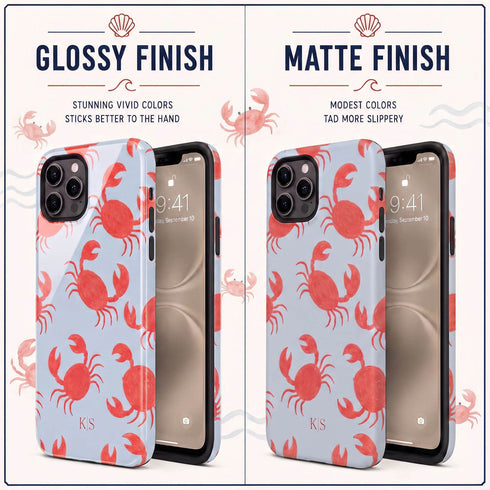 Personalized Dancing Crabs iPhone Case