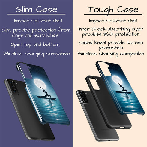 Personalized Calm Celestial Yoga Galaxy Case