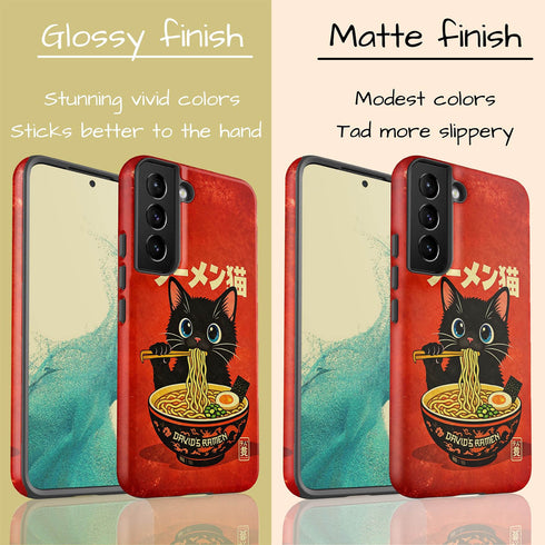 Personalized Kawaii Ramen Cat Galaxy Case