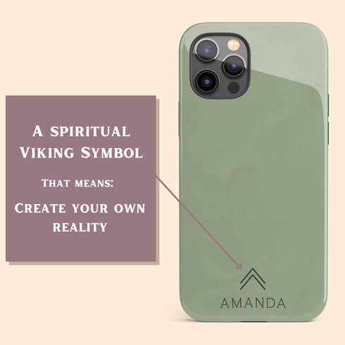 Nordic Viking Spiritual Symbol Custom iPhone Case