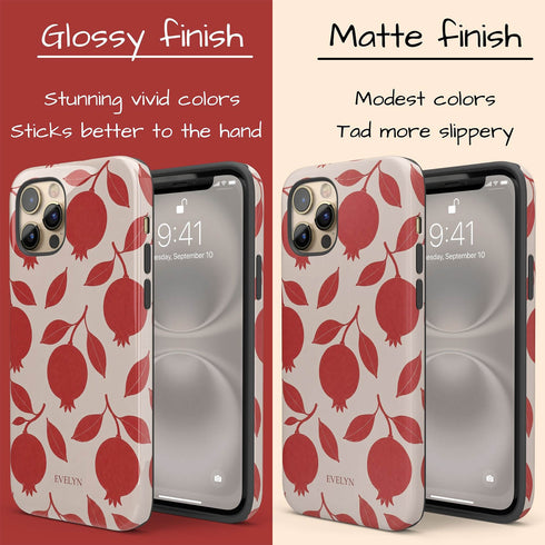 Personalized Pomegranate Bloom iPhone Case