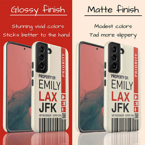 Personalized Travel Luggage Tag Galaxy Case