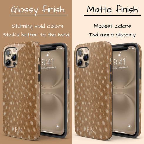 Personalized Luxe Spotted Deer Fur iPhone Case