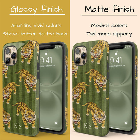 Personalized Bold Imperial Tiger iPhone Case