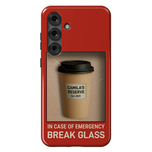 Personalized In Case of Emergency Break Glass Galaxy Case