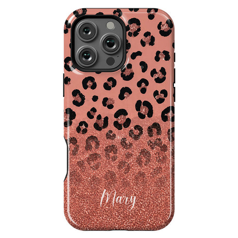 Personalized Leopard Glow iPhone Case