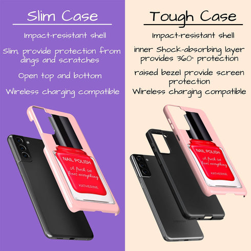 Personalized Glossy Nail Polish Galaxy Case