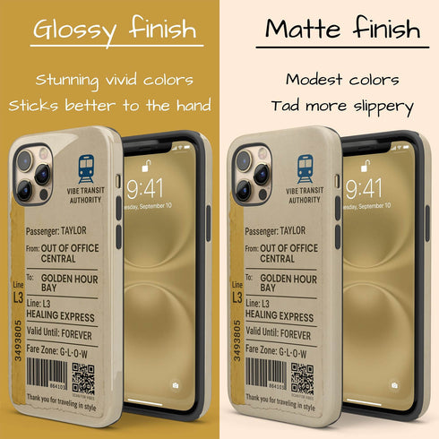 Personalized Urban Metro Ticket iPhone Case