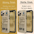 Personalized Urban Metro Ticket iPhone Case