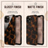 Personalized Amber Tortoise Vertical Initials iPhone Case
