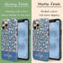 Custom Name Tiny Blue Floral iPhone Case