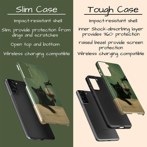 Custom Wine & Whiskers Galaxy Case
