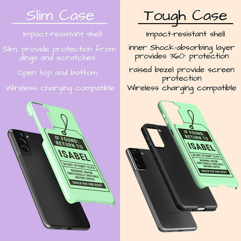 Personalized Lost & Found Tag Galaxy Case