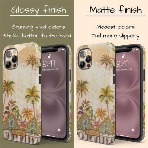 Personalized Tropical Palms of Jaipur iPhone Case